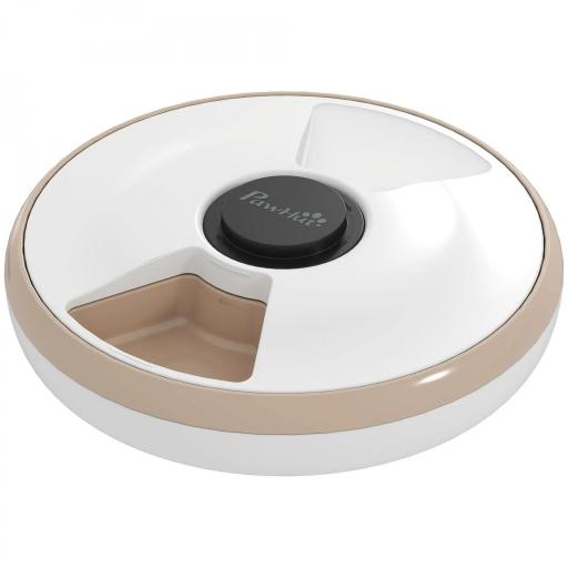 Comedero Automático para Gatos y Perros con Paquete de Hielo Temporizador Programable 6 Cuencos Pantalla LED [8]