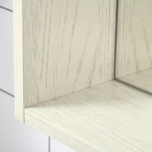 Armario con Espejo para Baño con Estantes Mueble para Baño Estilo Moderno 63x15x65 cm Blanco [8]