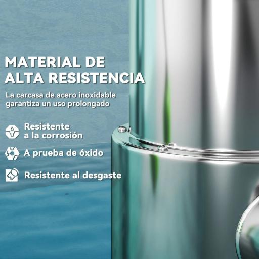 Bomba Sumergible de 1100 W para Aguas Sucias con Caudal de 18.000 l/h y Control Automático Mediante Flotador [3]