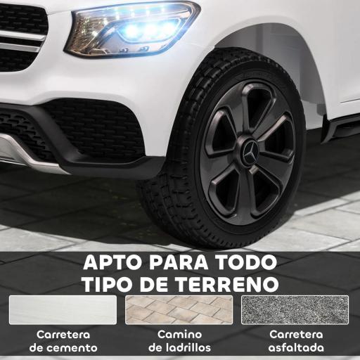 Coche Eléctrico para Niños Mercedes-Benz GLC Coupé 12V Mando a Distancia 2,4 G Motor Doble MP3 Blanco [4]