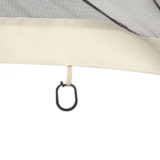  4 Paneles Laterales 3,5x2 m para Carpa de Jardín Tela Mosquitera para Cenador Gazebo con Cremalleras y Anillas Negro [3]