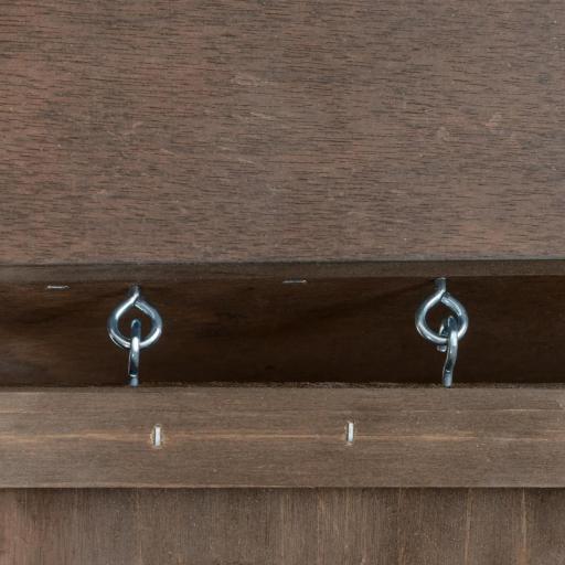 Jaula de Conejos Conejera para Mascotas Pequeñas con Techo Abrible y Bandeja Extraíble 90x53x59 cm Marrón [7]