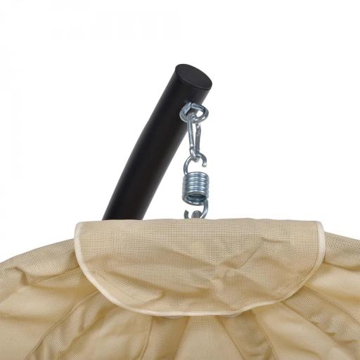 Silla Colgante Huevo con Soporte con Cesta Plegable Cojín para Interior o Exterior Carga 120 kg Caqui [7]