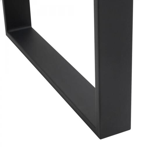 Conjunto de 2 Patas para Mesa Patas de Diseño Rectangular con Tornillos Incluidos para Mesa DIY 60x72 cm Negro [9]