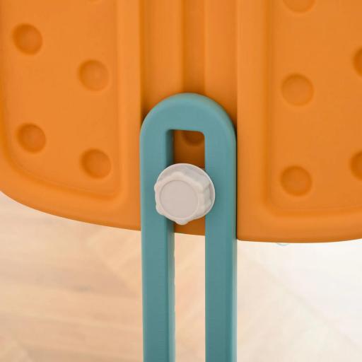  5 en 1 Tobogán y Columpio para Niños +18 Meses con 2 Canastas de Baloncesto Portería Fútbol con Asiento Ajustable Parque Infantil Interior y Exterior 210x186x133 cm Multicolor [6]