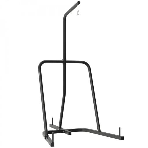 Soporte para Sacos de Boxeo con Marco de Acero Carga de 60 kg para Entrenamiento en Gimnasio Hogar Negro [2]
