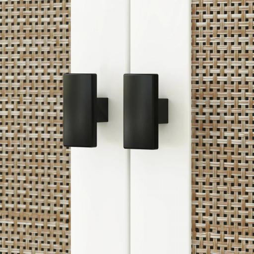 Mueble para Debajo del Lavabo con 2 Puertas 2 Estantes y Sistema Antivuelco para Cuarto Baño 60x30x60 cm Blanco [5]