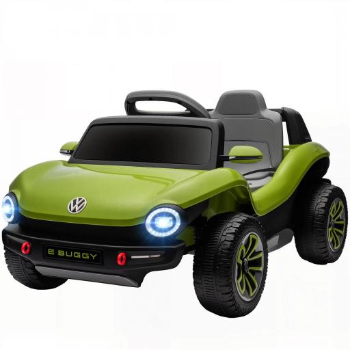 Coche Eléctrico para Niños de +3 Años Volkswagen E-Buggy 12V con Mando a Distancia 2,4 G Ruedas con Suspensión Verde [8]