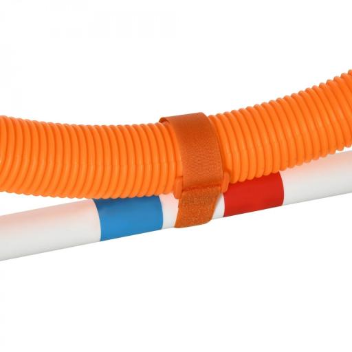 Set de Entrenamiento de Agilidad para Perros con Bolsa de Transporte Incluida 71x67x95 cm Blanco y Naranja [5]