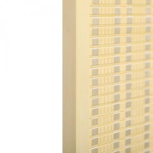 Biombo de 4 Paneles Plegable 180x180 cm Separador de Ambientes Tejido a Mano de Bambú Decoración para Salón Natural [7]