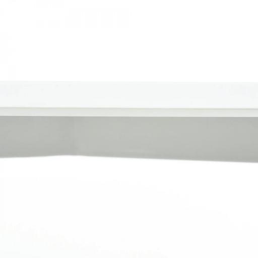 Mesa de Comedor Estilo Nórdico Mesa de Cocina con Patas de Madera de Haya Estructura de Metal 120x60x75 cm Blanco [5]