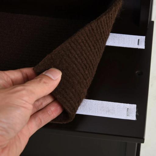 Escalera para Mascotas Escalones para Perros Gatos con Acolchados Desmontables Carga 30 kg 40x59x54,2 cm Marrón Oscuro [6]