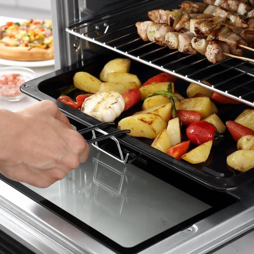Horno Eléctrico de Sobremesa 32L 1600W con 3 Modos de Calor Temporizador y Temperatura Regulable 52,2x38,1x33,5 cm Plata [7]