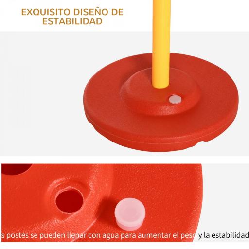 Conjunto 4 Obstáculos de Entrenamiento para Perro Set de Agilidad para Mascotas Estable Altura Ajustable de Aro con Túnel Postes y Bolsa Transporte Amarillo [4]