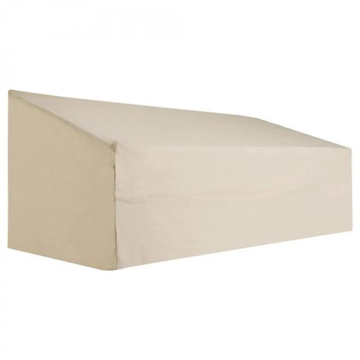 Funda Biege Impermeable para Banco 3 Plazas 218x111x101 cm Cubierta para Sofá o Mueble de Jardín [8]