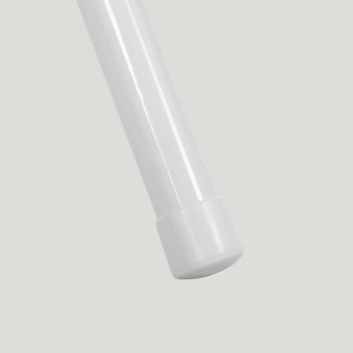 Juego de 2 Sillas Abatibles con Respaldo y Estructura de Acero para Oficina Estudio 45x46x78 cm Blanco [5]