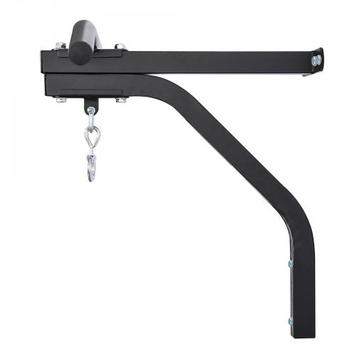 2 en 1 Barra de Dominadas para Pared de Acero Soporte de Saco de Boxeo Carga Máx. 130 kg 93x47x51 cm Negro [7]