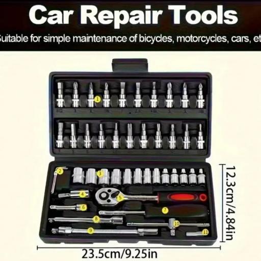 Juego Llave Carraca 46 Piezas [1]