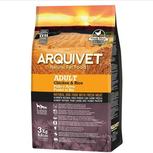 Alimento Super Premium de Pollo y Arroz (carne fresca)