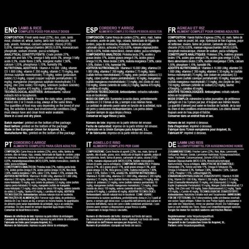Alimento Super Premium de Cordero y Arroz (carne fresca) [2]
