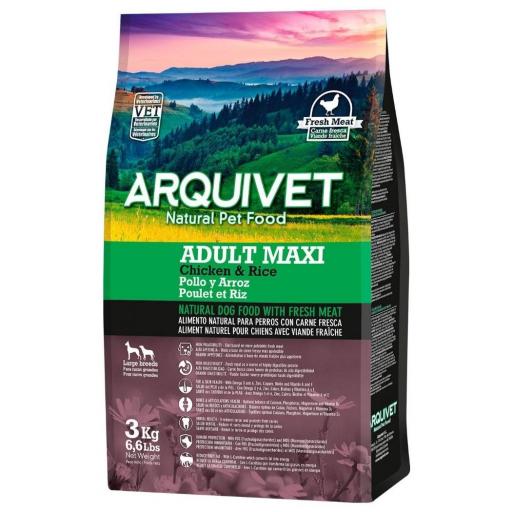 Alimento Super Premium de Pollo y Arroz para perros de razas grandes (carne fresca)