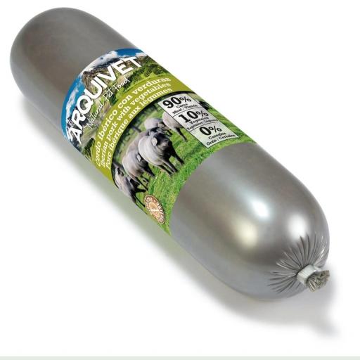 Salchicha de Cerdo Ibérico con Verduras