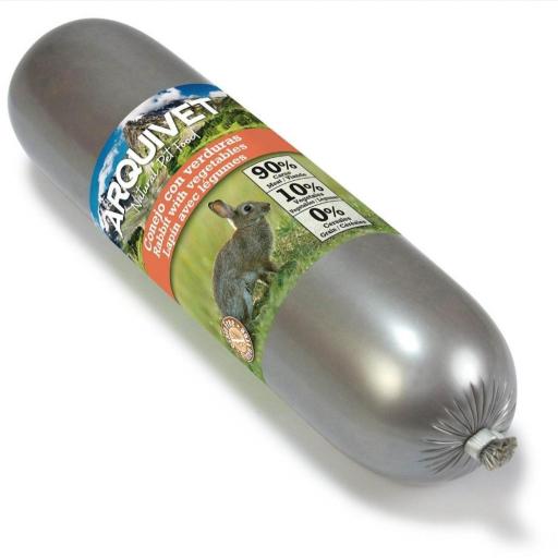 Salchicha de Conejo con Verduras