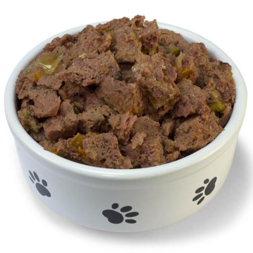 Paté de pollo con zanahorias para cachorros y perros jóvenes 400 gramos [1]