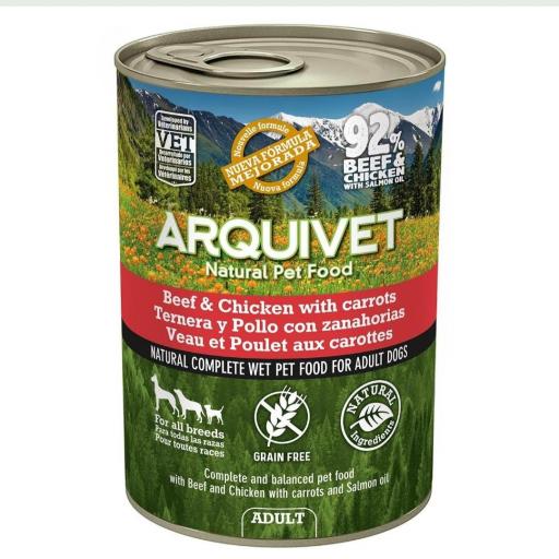 Paté de Ternera y Pollo con zanahorias