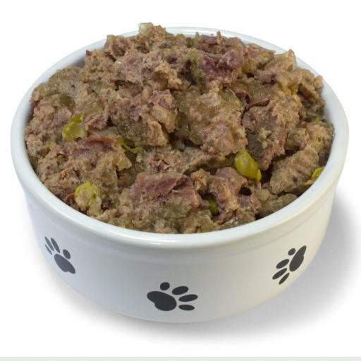 Paté de Salmón y Pavo con guisantes 400 gramos [1]