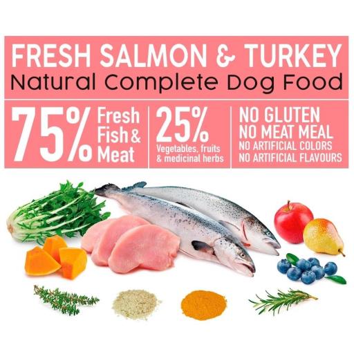 Alimento semihúmedo con Salmón y Pavo frescos - Fresh [2]