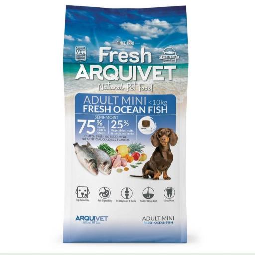Alimento semihúmedo con Pescado del Océano para perros de razas mini - Fresh [1]