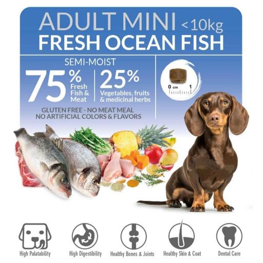 Alimento semihúmedo con Pescado del Océano para perros de razas mini - Fresh [4]