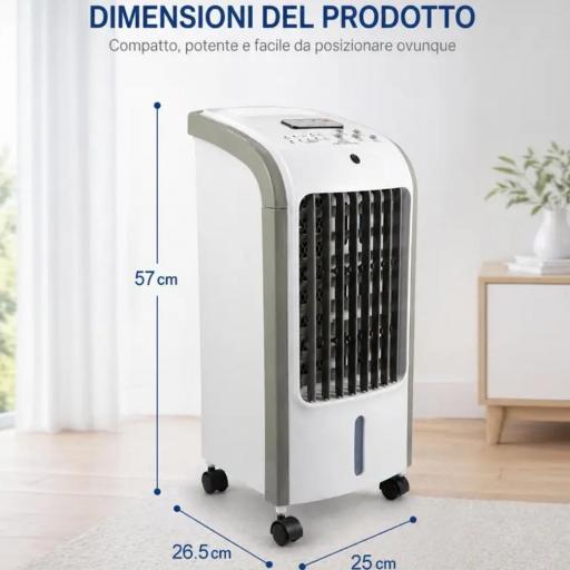 Enfriador de Aire Frío con 2 Bloques Refrigerantes y Control Remoto [2]