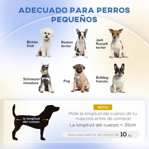 Sofá para Mascotas Sofá para Perros Pequeños y Medianos Asiento Acolchado Cómodo 74x48,5x31 cm Marrón [5]