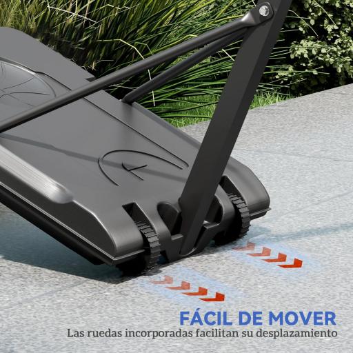 Canasta de Baloncesto Ajustable de 146-236 cm con Ruedas y Base Rellenable con Agua o Arena Tablero Irrompible Negro [5]