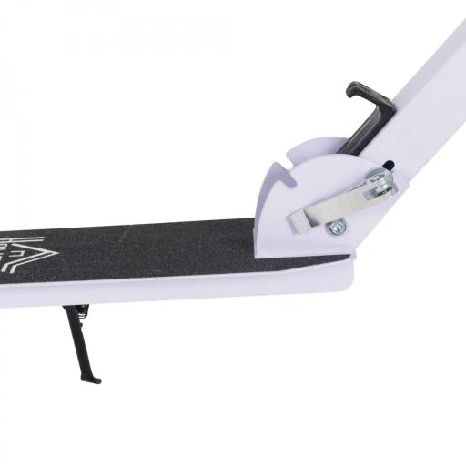 Patinete Plegable para Niños de 7-14 Años Scooter Infantil Manillar Ajustable en Altura de 4 Niveles con Freno Blanco [7]