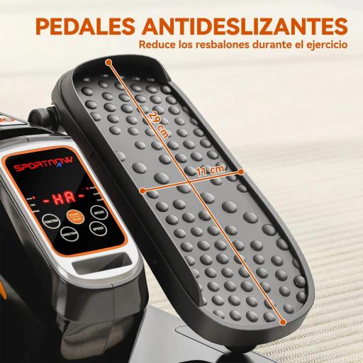 Mini Elíptica Eléctrica Silencioso con 12 Velocidades Modo Manual y Automático Control Remoto y Pantalla LED Negro [2]
