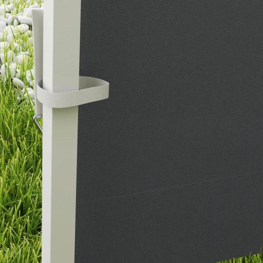 Paredes Laterales para Carpa de 3 x 3 m 2 Paneles de Tela Oxford de 300x200 cm con Ventana para Fiestas Gris Oscuro [6]