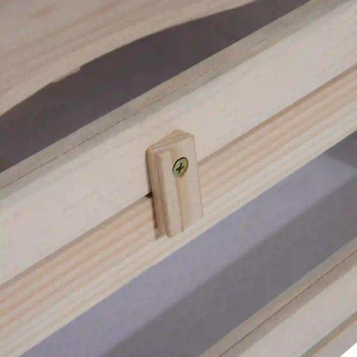 Jaula para Hámster de Madera de 2 Niveles Casa para Animales Pequeños con Plataformas Escaleras 60x35x42 cm Madera Natural [3]