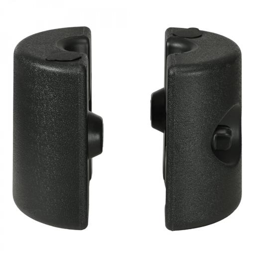 Pack de 4 Pesos para Carpas Plegables Soportes Rellenables con 8,7 kg de Agua o 12 kg de Arena Ø21,5/24x25,5 cm Negro [4]