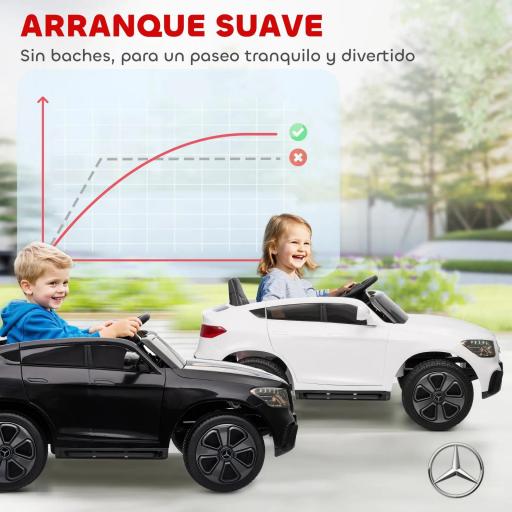 Coche Eléctrico para Niños Mercedes-Benz GLC Coupé 12V Mando a Distancia 2,4 G Motor Doble MP3 Blanco [6]