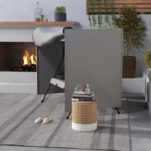 Funda para Balancín de Jardín con Cremallera Cubierta para Muebles de Exterior 177x114x152 cm Gris [6]