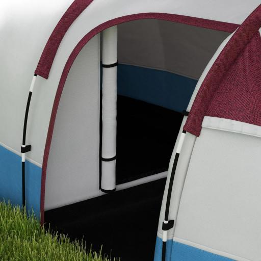 Tienda de Campaña para 3 Personas con 2 Habitaciones y Bolsa de Transporte Impermeable 420x200x150 cm Multicolor [7]