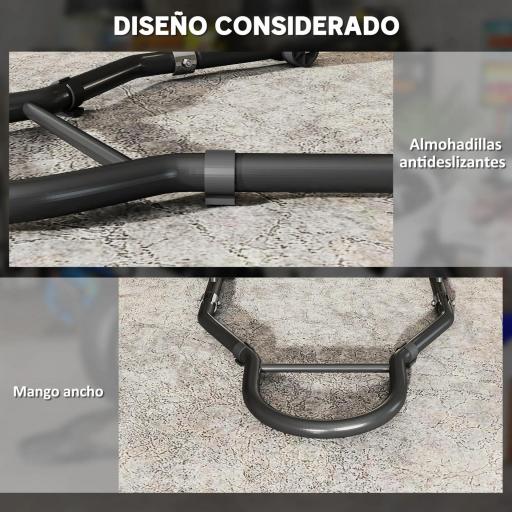 Caballete de Moto Carga 390 kg Soporte Delantero y Trasera Universal Elevador de Moto de Acero con Ruedas Negro [2]