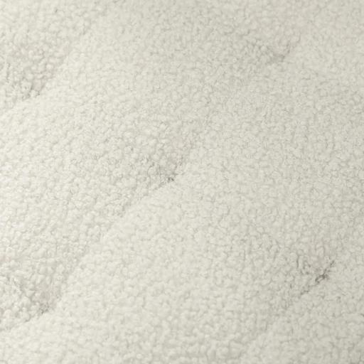 Puff Almacenaje Baúl de Almacenaje Redondo 40,5L 45x45x41 cm Tapizado en Borreguillo con Patas de Madera Blanco [5]