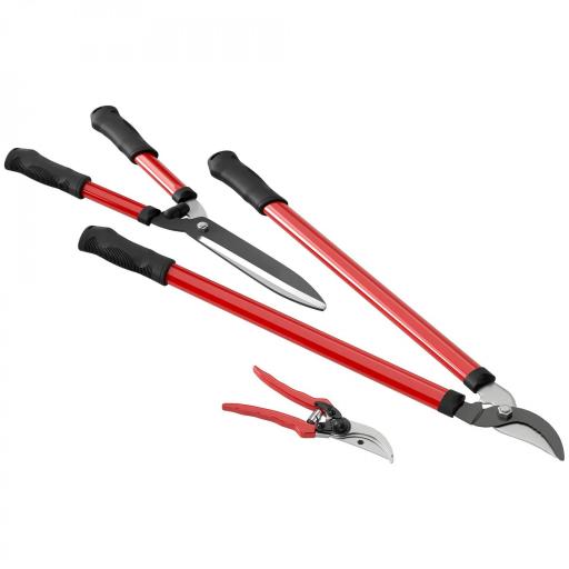 Juego de Herramientas Jardinería de 3 Piezas con Tijeras de Jardín Cortarramas Tijeras de Podar y Mangos de Goma Ligera [9]