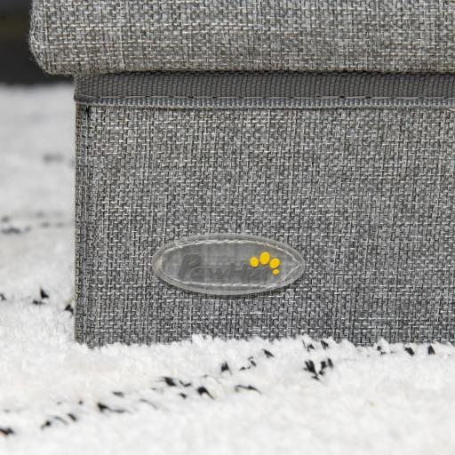 Escalera para Mascotas de 3 Peldaños Escalones para Perros Gatos con Espacio de Almacenamiento 63,5x42,5x40,5 cm Gris [7]