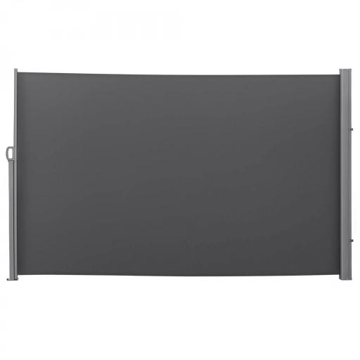 Toldo Lateral Retráctil 300x180 cm Pantalla Enrollable Mampara de Privacidad y Protección Solar para Balcón Terraza Gris [8]