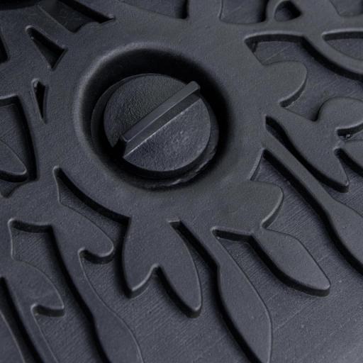 Base de Pared para Sombrilla Ø38/48 mm Soporte Semicircular de Parasol Rellenable de Arena 21 kg o Agua 18 kg para Jardín Patio Terraza Exterior 50x31x38 cm Negro [7]